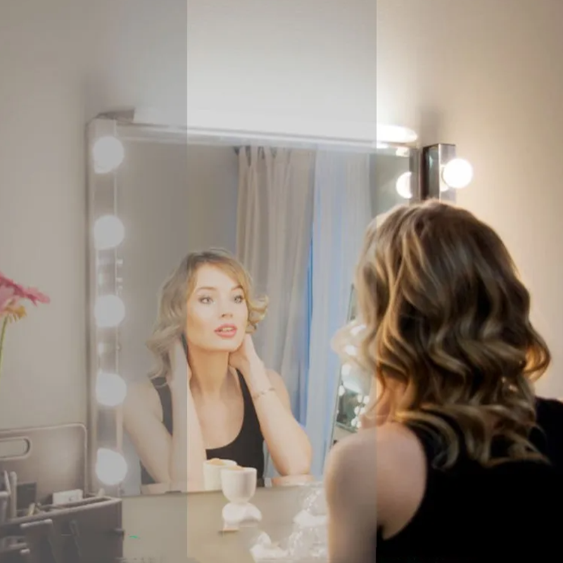 LED Mirror Makeup Mirror w/Lig - Home Bathroom Vanity ulasan dan harga