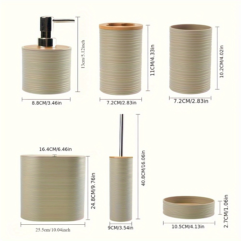 6pcs/set Bathroom Accessories  - Zara Home Bathroom Set ulasan dan harga