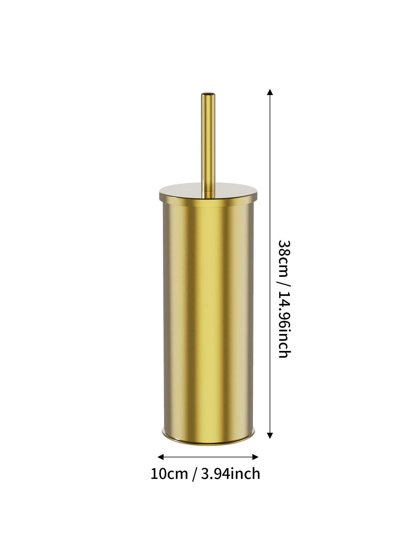 1 Set Wall Mounted Champagne G - Toilet Brush Holder ulasan dan harga